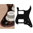 Boston ST-233-RBP pickguard, Stallion, HH, 3 pot holes, 3-5 switch, 2 ply, tiger brown pearl