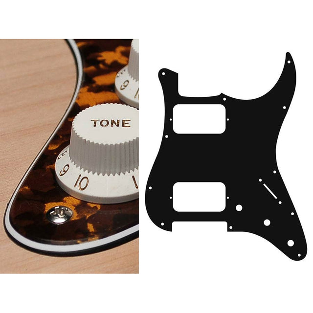 Boston ST-333-RY pickguard, Stallion, HH, 3 pot holes, 3-5 switch, 3 ply, tiger yellow