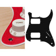 Boston ST-232-SRD pickguard, Stallion, HH, 2 pot holes, 3-5 switch, 2 ply, sparkling red