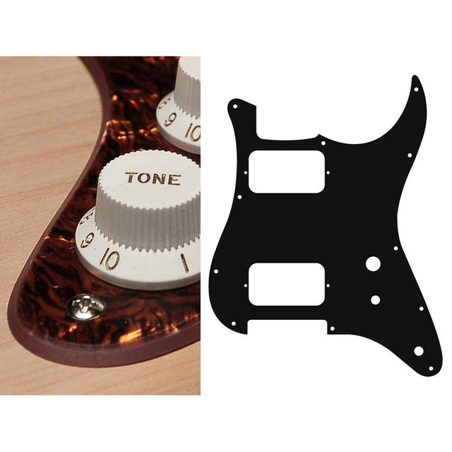 Boston ST-231-TBP pickguard, Stallion, HH, 2 pot holes, toggle switch, 2 ply, tortoise brown peal