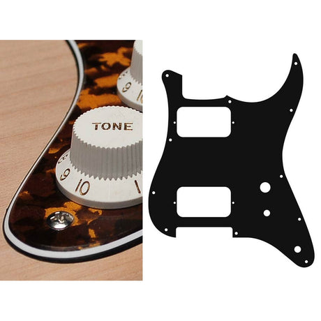 Boston ST-331-RY pickguard, Stallion, HH, 2 pot holes, toggle switch, 3 ply, tiger yellow