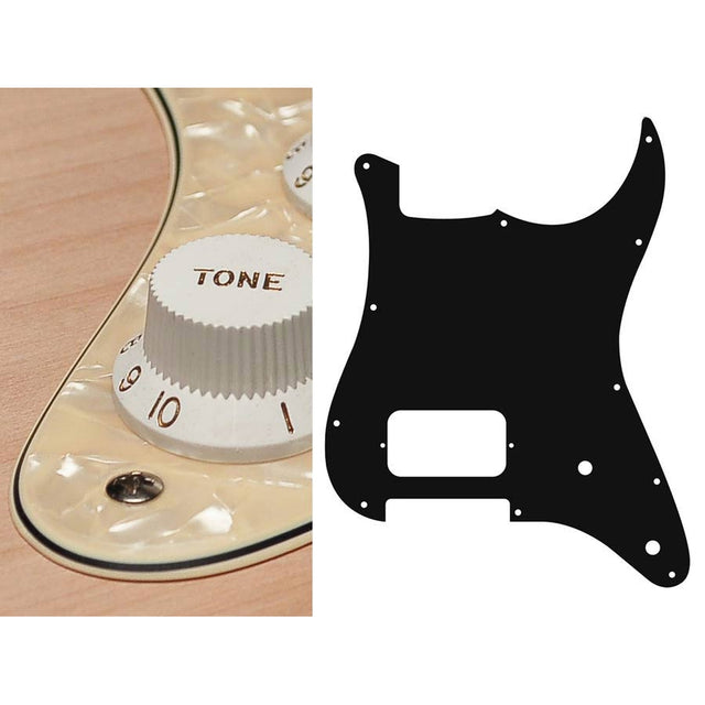 Boston ST-344-PC pickguard, Stallion, H, 2 pot holes, 3 ply, pearl cream