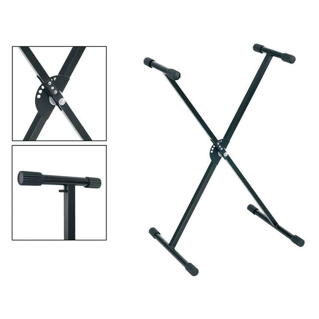 Boston KS-140 Keyboardstatief – X-model, trigger lock, made in EU, zwart