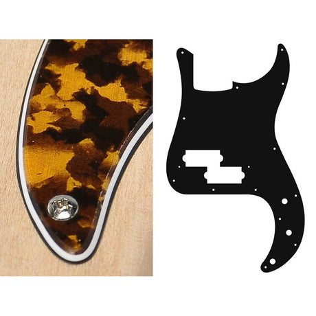 Boston PB-315-RY pickguard, Puncher bass, standard, 3 ply, tiger yellow