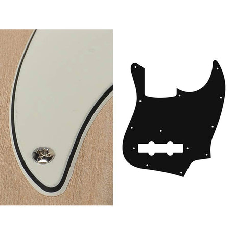 Boston JB-310-VW pickguard, Jocker bass, standard, 3 ply, vintage white