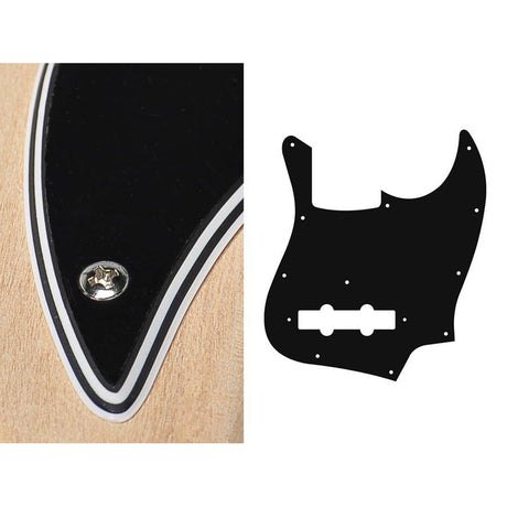 Boston JB-410-B pickguard, Jocker bass, standard, 4 ply, black