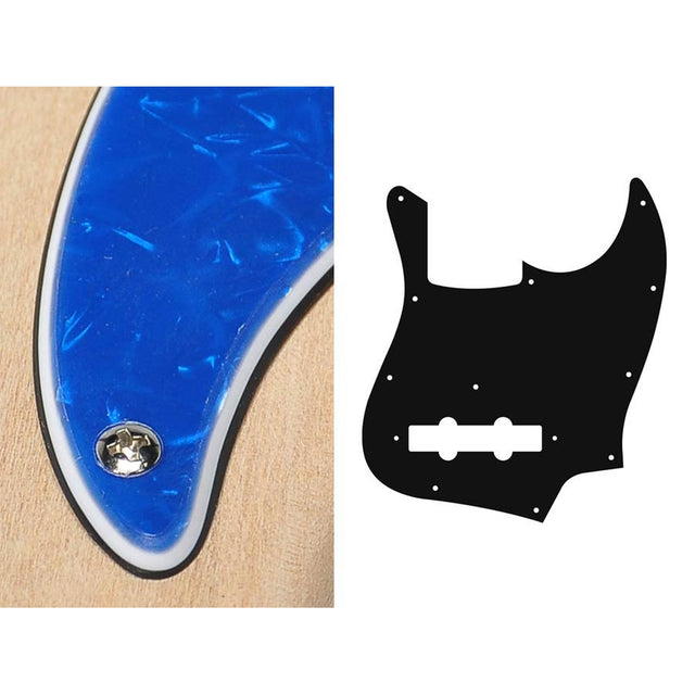 Boston JB-310-PBU pickguard, Jocker bass, standard, 3 ply, pearl blue