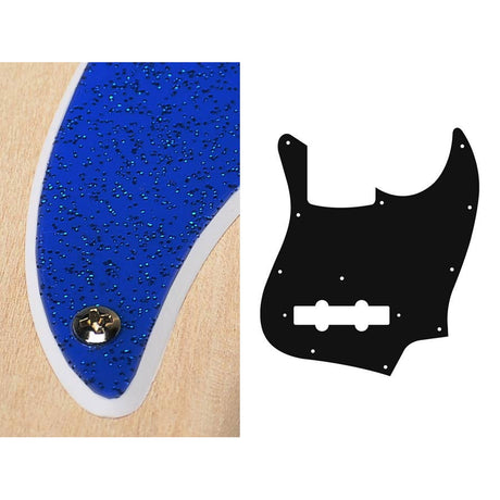 Boston JB-210-SBU pickguard, Jocker bass, standard, 2 ply, sparkling blue