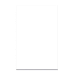 Boston PG-334-W pickguard material, 3 ply, 45x29cm, white