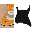 Boston ST-300-PY pickguard, Stallion, no holes only screw holes , 3 ply, pearl yellow