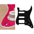 Boston ST-223-PP pickguard, Stallion, SSH, 3 pot holes, 3-5 switch, 2 ply, pearl pink