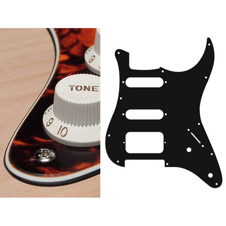 Boston ST-322-MO pickguard, Stallion, SSH, 2 pot holes, 3-5 switch, 3 ply, marble orange