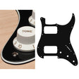 Boston ST-333-BC pickguard, Stallion, HH, 3 pot holes, 3-5 switch, 3 ply, black and cream