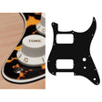 Boston ST-331-WCY pickguard, Stallion, HH, 2 pot holes, toggle switch, 3 ply, wild cat yellow