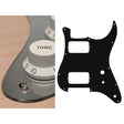 Boston ST-231-MC pickguard, Stallion, HH, 2 pot holes, toggle switch, 2 ply, mirror chrome