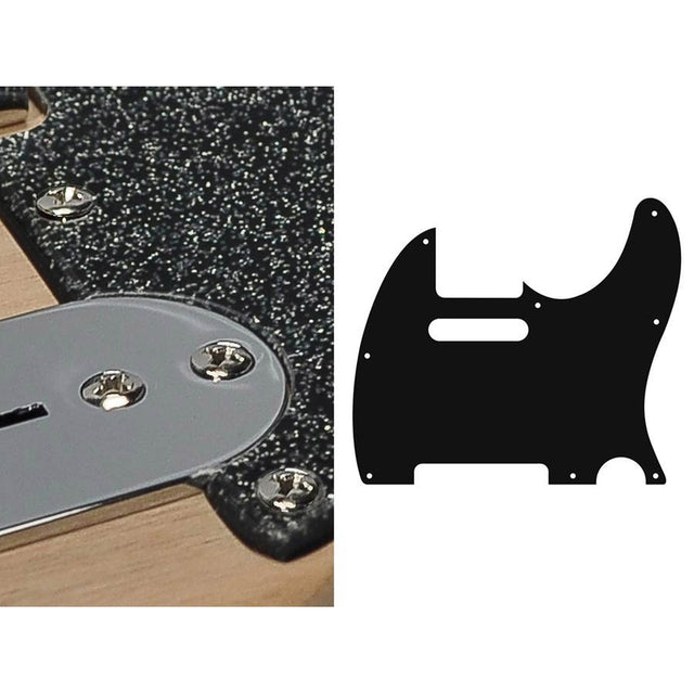 Boston TE-210-SBK pickguard, Teaser, standard, 2 ply, sparkling black