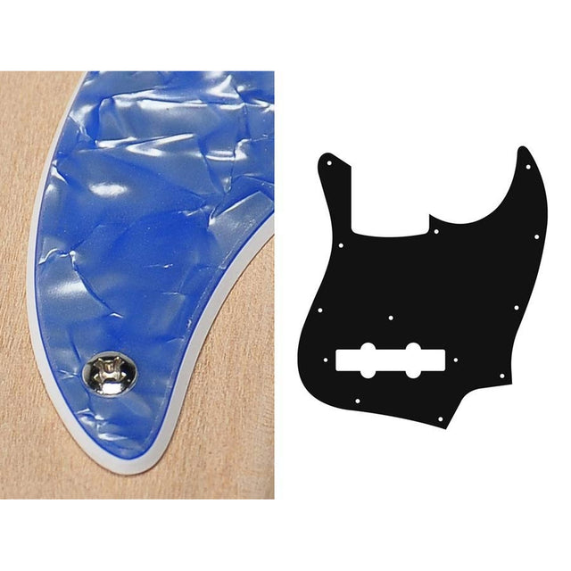 Boston JB-210-POB pickguard, Jocker bass, standard, 2 ply, pearl ocean blue