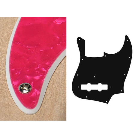 Boston JB-210-PP pickguard, Jocker bass, standard, 2 ply, pearl pink