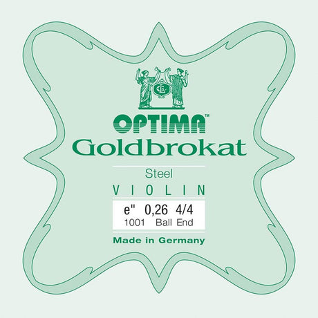 Optima 1001-MB E-1 string for violin 4/4, steel, ball end