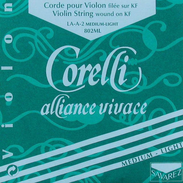 Corelli CO-802-ML violin string A-2 4/4,medium light, alliance KF, aluminum