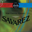 Savarez 540-CRJ snaren set classic, New Cristal trebles, silverwound HT classic basses, hybrid tension