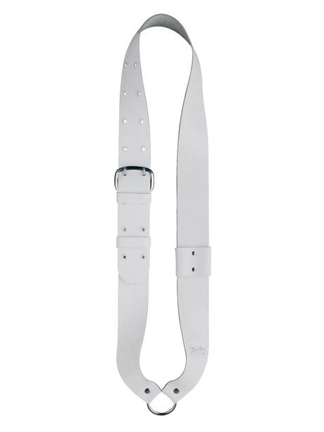 Boston SB-10 Bandelier voor kleine trom, leder, wit