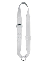 Boston SB-10-V Bandelier voor kleine trom, gevoerd leder, wit