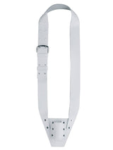 Boston VD-10-W Vaandelriem, leder, wit