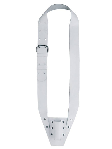 Boston VD-10-W Vaandelriem, leder, wit