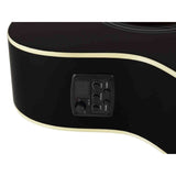 Richwood RD-12LCEBK Artist Series Linkshandige Akoestische Gitaar dreadnought cutaway met actieve EQ zwart