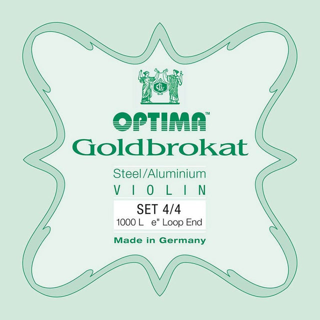 Optima 1000-44-L string set for violin 4/4, steel & aluminum, with loop end E-1 string