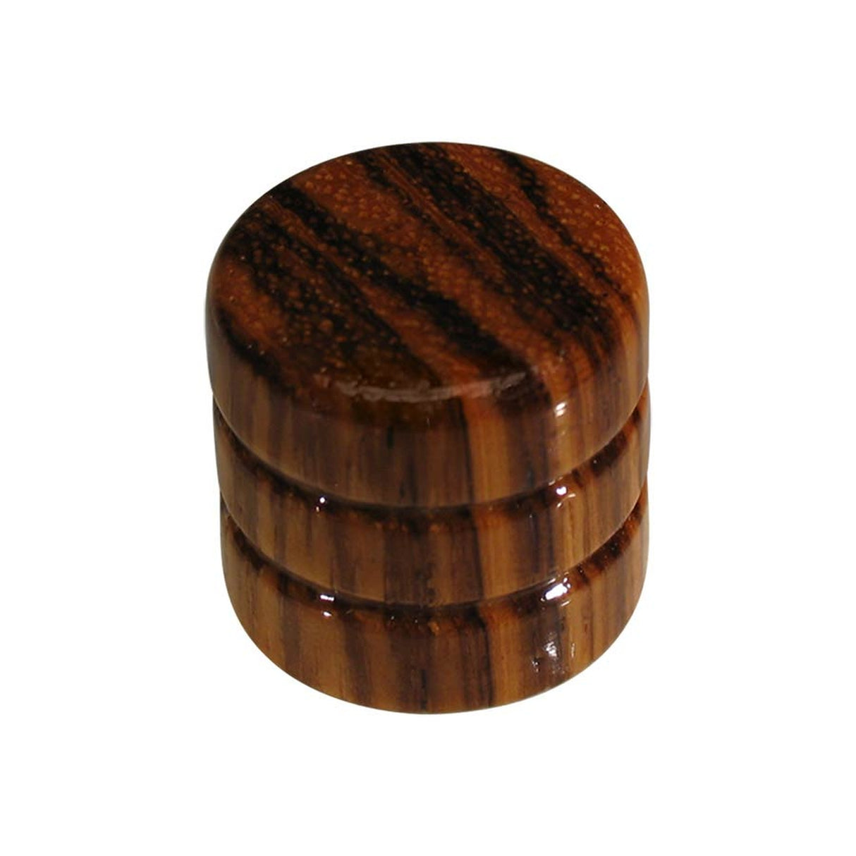 Boston KWZ-350 Houten Dome Knop met Zebra Patroon - 19x18mm