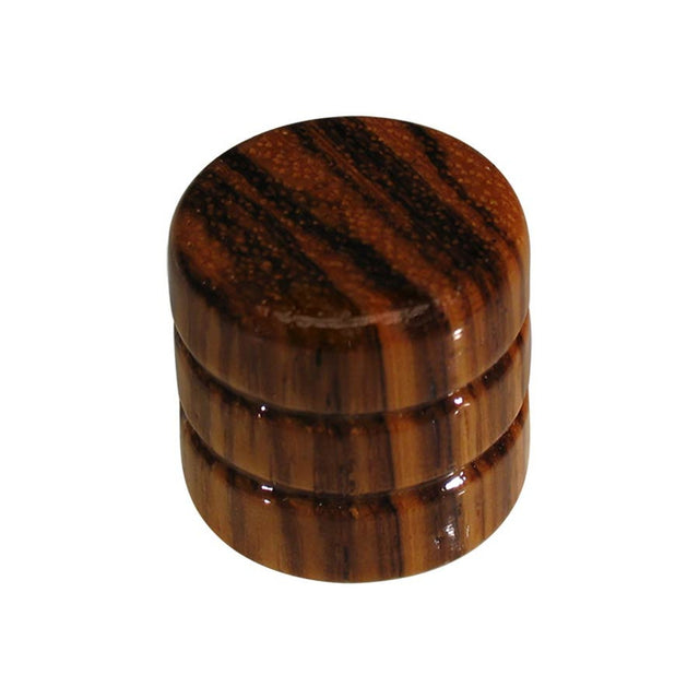 Boston KWZ-350 Houten Dome Knop met Zebra Patroon - 19x18mm