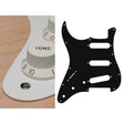 Boston SL-113-W pickguard, Stallion, standard, SSS, 3 pot holes, 3-5 switch, lefthanded, 1 ply, white