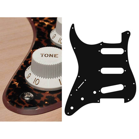 Boston SL-213-RBP pickguard, Stallion, standard, SSS, 3 pot holes, 3-5 switch, lefthanded, 2 ply, tiger brown pearl