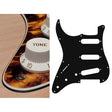 Boston SL-313-MY pickguard, Stallion, standard, SSS, 3 pot holes, 3-5 switch, lefthanded, 3 ply, marble yellow