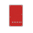 Boston BP-213-SRD back plate, string spacing 11,2mm, 2 ply, standard Stallion, 86x138mm, sparkling red