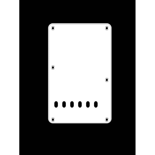 Boston BPL113-W back plate, string spacing 11,2mm, 1 ply, standard Stallion, 86x138mm, lefthanded, white