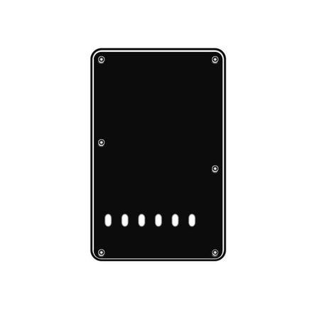 Boston BPL313-B back plate, string spacing 11,2mm, 3 ply, standard Stallion, 86x138mm, lefthanded, black