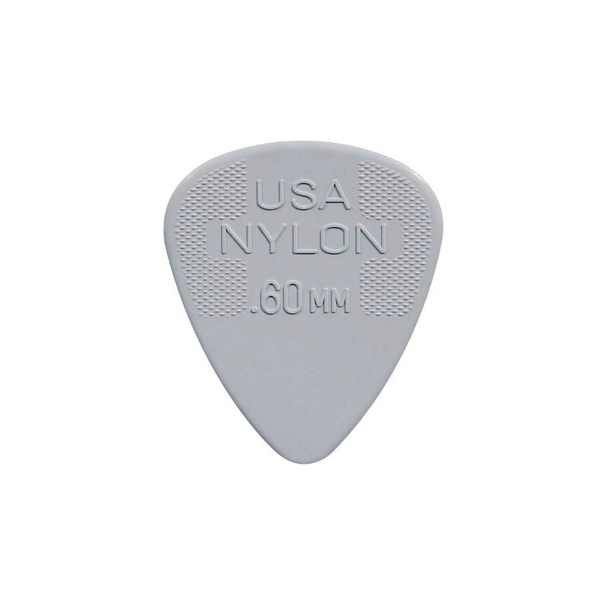 Dunlop 44-P-60 0.60 mm. plectra, nylon, lichtgrijs, 12-pack