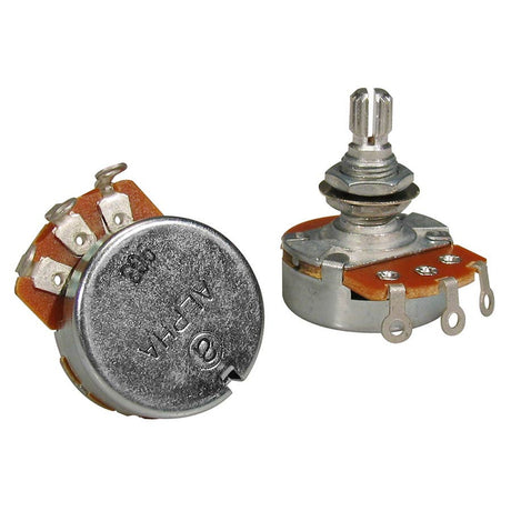 Alpha ALP250-A41 250K audio potentiometer, 10mm. bushing, M8x0,75 thread