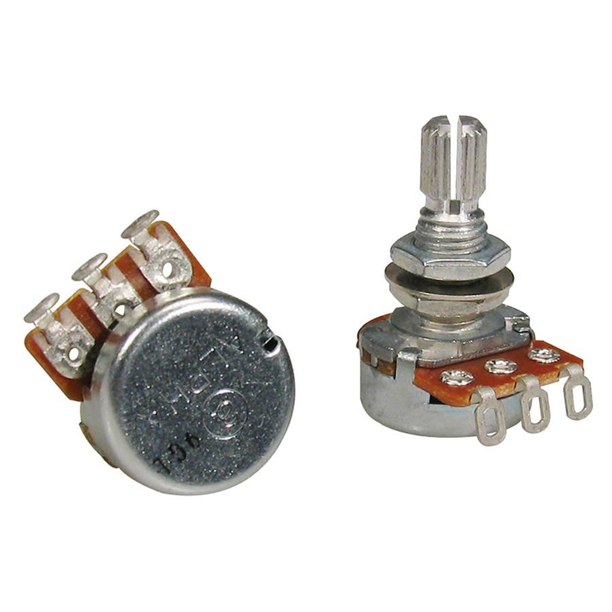 Alpha ALPS250-A46 small 16mm. 250K audio potentiometer, 10mm. bushing, M7x0,75 thread