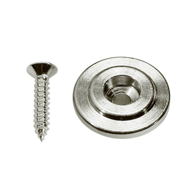 Boston SH-15-N string retainer for bass guitar, button model, with screw, 19mm, height 7mm, nickel