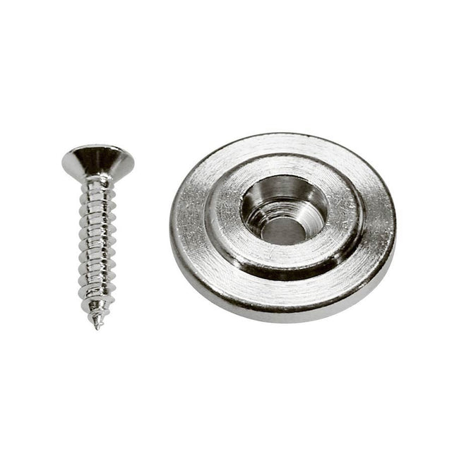 Boston SH-15-C string retainer for bass guitar, button model, with screw, 19mm, height 7mm, chrome