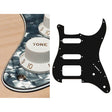 Boston ST-422-PB pickguard, Stallion, SSH, 2 pot holes, 3-5 switch, 4 ply, pearl black