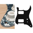 Boston ST-431-PB pickguard, Stallion, HH, 2 pot holes, toggle switch, 4 ply, pearl black