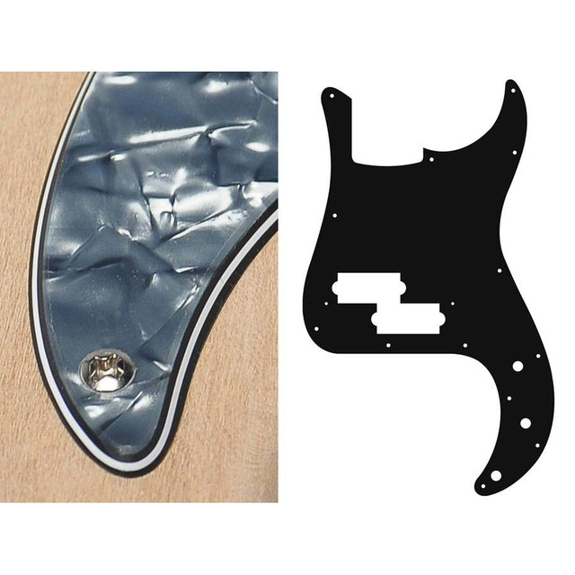 Boston PB-415-PB pickguard, Puncher bass, standard, 4 ply, pearl black