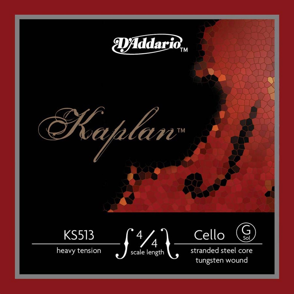 D'Addario KS513-44H cello string G-3, heavy, tungsten wound on stranded steel core