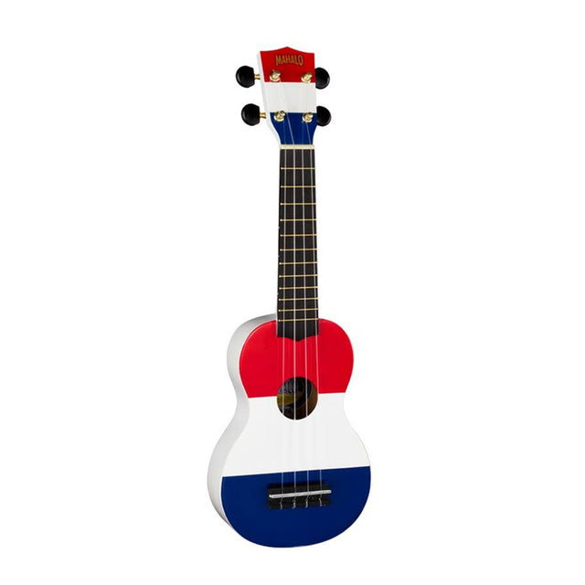 Mahalo U/NETH Nederlandse Vlag Print Sopraan ukulele incl. tas