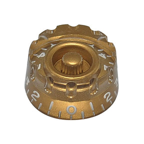 Boston KG-116 Speed Knob - Transparant Goud voor Inch Type Pot Shaft